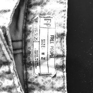 Free People Jeans, grey pattern size 27